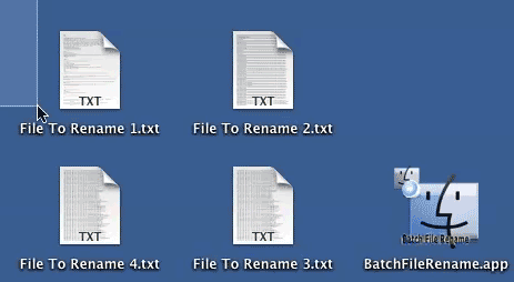 How to rename multiple files on the mac