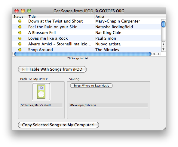 Get Songs Off iPod 1.3.0 full