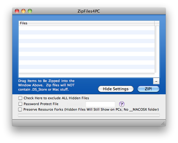Zip Files 4 PC Screenshot