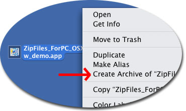 how to create a zip file on mac