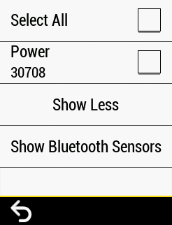 Next, click on &quot;Show Bluetooth Sensors&quot;