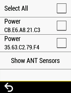 After a bit of a wait, you should eventually see two new Bluetooth devices.  Each one of these corresponds to a pedal.  Choose ONE of them to add.  Remember the name because you are going to add the other pedal to your other device.