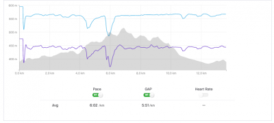 Screen Shot 2021-05-14 at 8.44.02 AM.png (34.48 KiB) Viewed 142080 times Speed profile (blue line) when using the "Interpolate Points" as well as "Consider Elevation When Calculating Speed" option. (Run option selected).