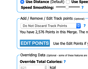 Where to find the Edit Points tool in GOTOES|Strava Tools