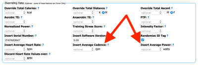 Insert Average Cadence or Power into GPS file for Strava