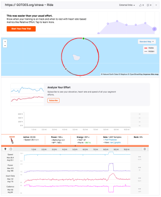 Making a fake track - essentially making an indoor workout look like an outdoor activity allows us to &quot;take control&quot; over how Strava calculates speed from the activity.