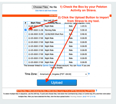 Here is how to Transfer a PELOTON activity directly from Strava to the GOTOES App.  In the second step, we will prepare the file for export to Training Peaks.