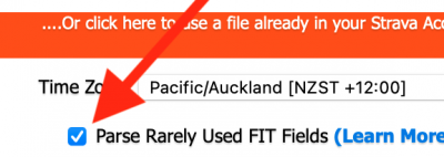 Make Sure you check the &quot;Parse Rarely Used FIT Fields&quot; checkbox when you import FIT files into GOTOES.