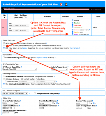 How to make Strava show the correct elevation / Total Ascent.