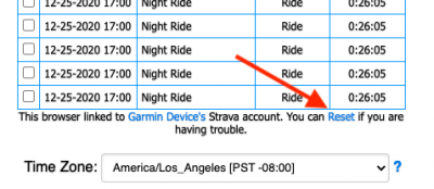 How to Reset GOTOES connection to Strava