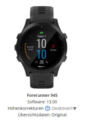 Garmin Connect - software version in Gotoes generated fit file