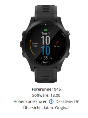 Garmin Connect - software version in original fit file