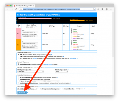 How to edit individual trackpoints in GPS files.