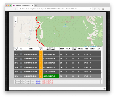 Saving manually modified changes to Latitude / Longitude