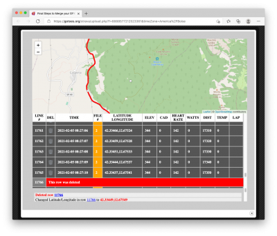 Easily delete bad GPS info.