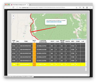 GOTOES allows you to manually edit errant points.  If it is just one or two points, this is a good way to resolve issues (such as when your map has a line going out to Timbuktu.  It's also a good way to delete a couple of timestamps far in the future or the past.  This is not the preferred way to handle other types of corruption, but for single point issues, it is the optimal solution.