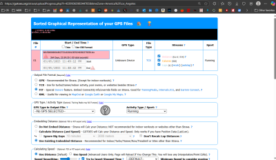 my TCX file uploaded to the repair tool.