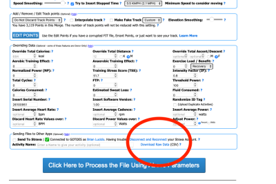 Convert your GPS data to CSV for bulk manipulation; you can re-upload the modified CSV to GOTOES to convert it back to GPX / TCX / FIT