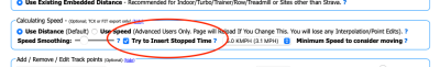Try and Insert Stopped Time