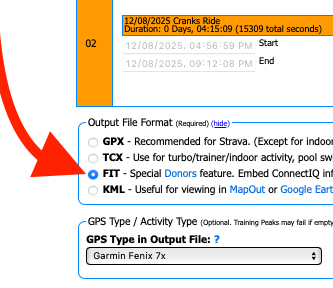 FIT files are smaller - but much more intensive to process.  IF your issue is merely file size, exporting as FIT can help