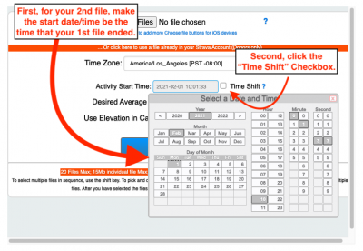 How to Time-Shift a GPS file.